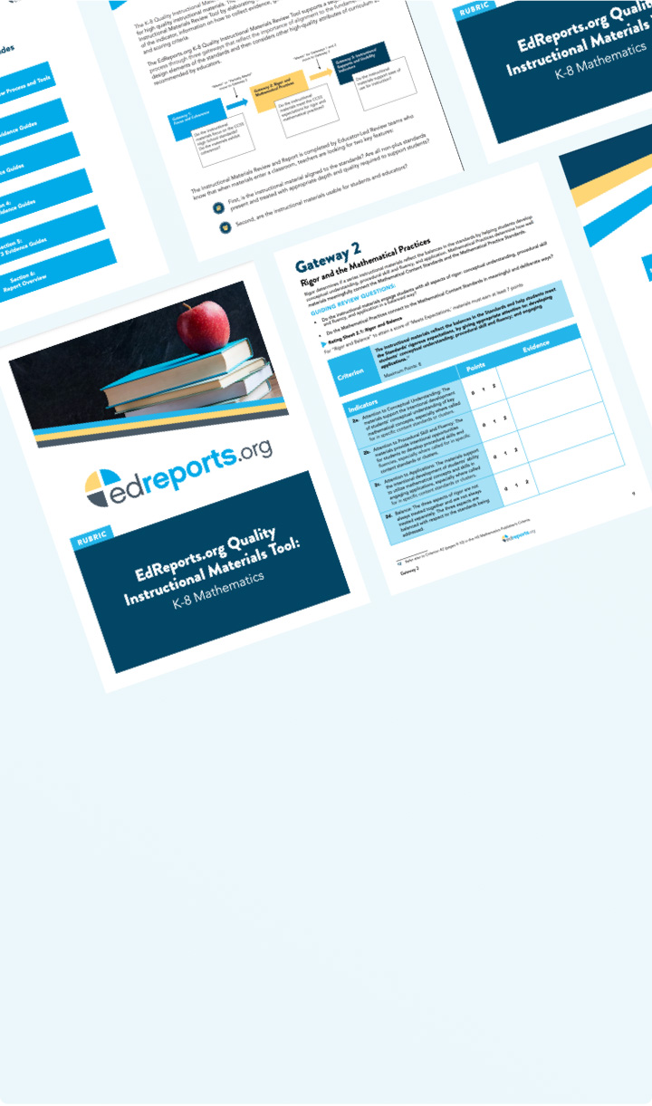 The review tools used by EdReports reviewers.